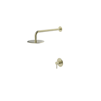 Ensemble de douche encastré minimaliste en acier inoxydable SUS316, système de douche pluie mural 316L, mitigeur de salle de bain encastré