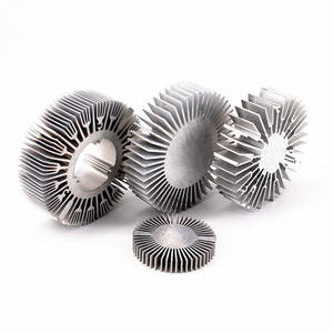 アルミニウムヒートシンク押出機6063/6061合金T3-T8温度高熱放散冷却切削溶接工業プロファイル - Product Image 2