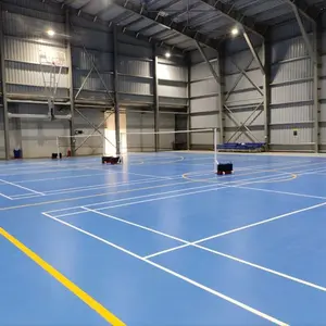 Factory Price 2023 New Design Indoor Table Tennis Court Floor PVC Vinyl Flooring Roll Plain Grain Surface Treatment Gym