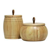 Boîte à épices en bois massif sculptée à la main du Shandong, design simple et élégant pour table, robuste et durable pour le rangement des assaisonnements