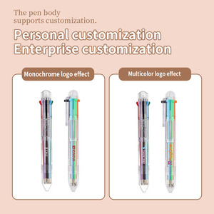 Bolígrafo de Plástico Transparente de 8 Colores Candy 2026, Punta de 0.1mm, Tinta Negra, para Estudiantes y Oficina, Bolígrafo con Punta Táctil - Product Image 2