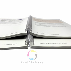 Заводская изготовленная на заказ спиральная проволока o книжная Печать Плоская полная спиральная переплетная проволока-o переплет книга высокого качества спиральная переплетная книга - Product Image 4