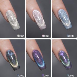 Ensemble de vernis à <span class=keywords><strong>ongles</strong></span> gel yeux de chat perle scintillante sirène <span class=keywords><strong>blanc</strong></span> bleu <span class=keywords><strong>irisé</strong></span> soak off UV LED Kit de vernis gel Salon bricolage maison - Product Image 6