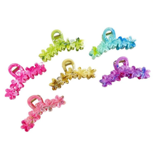 Pinzas de Pelo con Cinco Flores Tz de 12 cm, Accesorios de Plástico para el Cabello para Mujer, Estilo Diario Lindo - Product Image 4