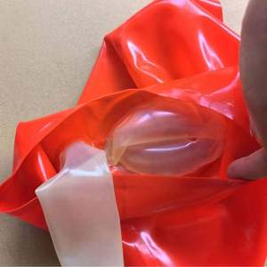 Biancheria Intima Sexy in Latex, Slip Sexy, Shorts Rossi Gonfiabili con Apertura Anale - Product Image 3