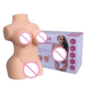 ตุ๊กตายางซิลิโคนครึ่งตัวเสมือนจริง หน้าอกและสะโพกขนาดใหญ่ สัมผัสนุ่ม สำหรับผู้ชาย - Product Image 6