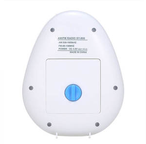 Radio de Ducha Impermeable IPX4 de Fábrica, Radio AM/FM con Correa para Colgar, para Baño, Cocina, Exteriores, con Función de Memoria - Product Image 3