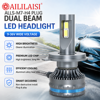 Ampoule de phare LED H4 à double faisceau, décodage intelligent, puce LED premium, dissipateur thermique en alliage d'aluminium, sans modification pour voiture, montage direct
