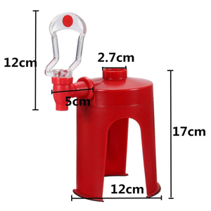 Distributeur de boissons gazeuses <span class=keywords><strong>à</strong></span> pression manuelle créative renforcée Bouteille de cola <span class=keywords><strong>à</strong></span> l'envers <span class=keywords><strong>Fontaine</strong></span> <span class=keywords><strong>à</strong></span> soda molle Stockage et conteneur de nourriture - Product Image 2