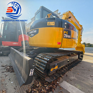 Excavatrice Komatsu PC78 US d'occasion avec coupleur rapide hydraulique, cabine climatisée, mode Eco, certifiée CE, moteur 55,6 CV, poids en ordre de marche de 7,8 tonnes - Product Image 1