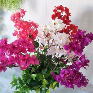 Vente en gros de fleurs de <span class=keywords><strong>bougainvillier</strong></span> artificielles bon marché pour la décoration de magasin d'hôtel de mariage de fête à la maison - Product Image 1