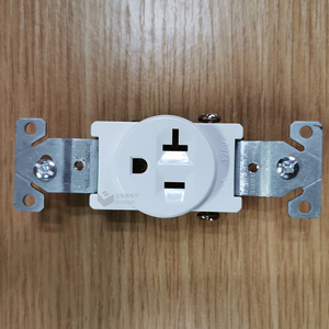 UL LIST 20a 250v <strong>Single</strong> Receptacles Wall <strong>Socket</strong> for Home in USA - Product Image 2