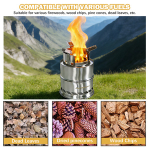 INBESTCAMP Scout 紧凑型折叠式木炭炉 Rocket Wild Preparedness 折叠式炉具 便携式木炉 - Product Image 2