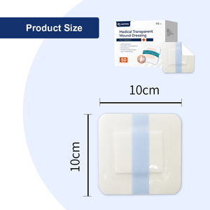 แผ่นปิดแผลใสแบบปลอดเชื้อพร้อมแผ่นซับน้ำ แผ่นปิดแผลกันน้ำแบบปลอดเชื้อสำหรับการดูแลจุดเจาะหลอดเลือดดำ - Product Image 5