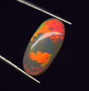 Opale naturelle de haute qualité, taille ovale, multi-feu, cabochon, pierre précieuse en vrac, 4,7 carats, 18,4*9*5,2 mm, pour la fabrication de bijoux - Product Image 4