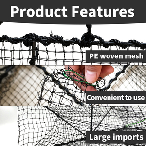 <span class=keywords><strong>Cage</strong></span> facile et pliable pour piège de pêche pour la pêche au crabe, aux crevettes et au homard - Product Image 2