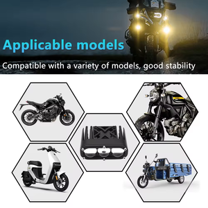 Feux auxiliaires de moto à 3 lentilles LED, double couleur jaune et blanc, faisceau haut et bas, avec ventilateur - Product Image 4