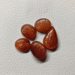 Lot de cabochons en pierre de soleil naturelle 32 carats, pierres précieuses faites à la main pour la fabrication de bijoux, fournisseur en gros, fabricant Inde - Product Image 4