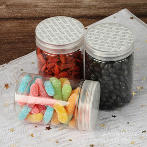 Pot en plastique 55*85 avec couvercle à vis, bouteille en plastique transparente hermétique, petit pot de qualité alimentaire, pot à thé/biscuits - Product Image 3