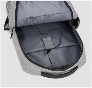 Sac de voyage simple et personnalisé MKW2020, style professionnel, sac à dos pour ordinateur portable de loisirs pour hommes et garçons, en Oxford, avec USB - Product Image 2