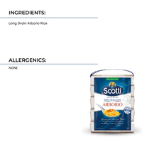 Fabrieksdirecte verkoop RISO SCOTTI Gemaakt in Italië Beste smaak Arborio rijst 5x1kg 26 maanden houdbaar voor risotto en gastronomische gerechten