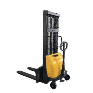 Pasillos estrechos manual de la carretilla elevadora 1 ton 1,5 ton semi apilador eléctrico mini carretilla elevadora con ambos lados de las piernas hecho en china para la elevación - Product Image 1