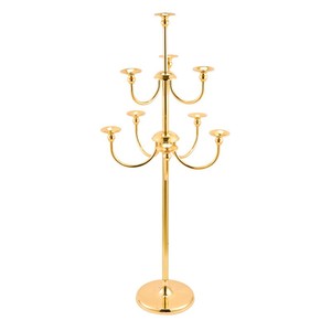 33 "di altezza Braccio D'oro Lucido <span class=keywords><strong>Lampadario</strong></span> In Metallo Supporto di Candela Votiva Candelabri - Product Image 2