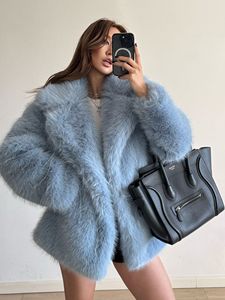 2025 nuovo stile pelliccia sintetica per donna, mezza lunghezza, giovane <span class=keywords><strong>e</strong></span> alla <span class=keywords><strong>moda</strong></span>, caldo cappotto di pelliccia sintetica per l'autunno <span class=keywords><strong>e</strong></span> l'inverno - Product Image 5