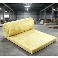 Couverture insonorisante en laine de verre de qualité supérieure avec dos en feuille d'aluminium haute densité 48 kg pour mur