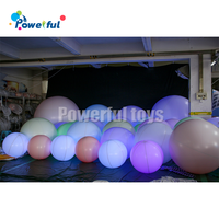 2025 Offre Spéciale LED boule gonflable événement unique décoration éclairage ballon pour noël Halloween et pâques