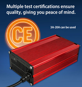 Chargeur de batterie LiFePO4 en alliage d'aluminium XIANGRUI 58,8 V 6 A AC/DC <span class=keywords><strong>avec</strong></span> éclairage LED pour vélos et trottinettes électriques - Product Image 3