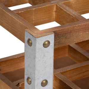 Kit de Barman de Madera con Detalles Metálicos, Soporte de Almacenamiento para Bar en Casa, Organizador de Herramientas para Cócteles, Diseño Rectangular - Product Image 5