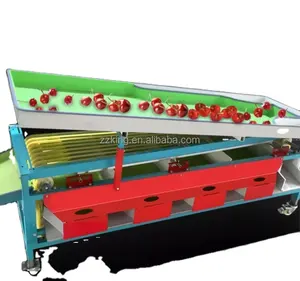 Round shape apple tomato fruit sorting machine / fruit selecting grader