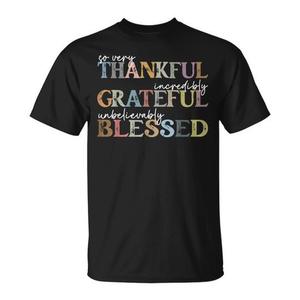 Camiseta Thankful Grateful Blessed Thanksgiving Autumn Fall - Product Image 2