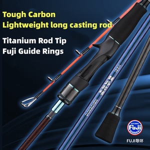 OEM 1.85m 1.5 section FUJI guide calmar jigging canne à pêche en alliage de titane top eau salée canne à pêche - Product Image 3