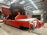 Chariot de transfert de bobines de câbles électriques robustes de 50 tonnes pour la manutention des matériaux dans les aciéries avec certification CE