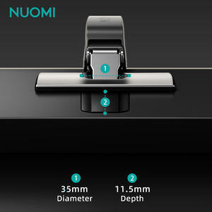 NUOMI Winglessキャビネットヒンジ油圧折りたたみスプリング隠しヒンジハードウェアソフトクローズ家具ヒンジ - Product Image 3