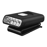 Lampu Klip LED Mini Ultra Terang untuk Topi, Dapat Diisi Ulang via USB, Lampu Visor Tahan Air, Senter, Lampu Kepala, untuk Helm