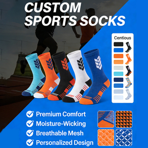 Calze Sportive Personalizzate OEM per Squadre, MOQ Basso 50 Paia, Lavorate a Maglia, Traspiranti, Asciugatura Rapida, Assorbimento Umidità, per Corsa <span class=keywords><strong>e</strong></span> Ciclismo, Ingrosso - Product Image 6