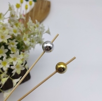 Pics à fruits jetables créatifs mignons en bambou de 7.5 à 19cm, marque ECOLIFE pour bar, mariage, barbecue, arbre de noël décoré