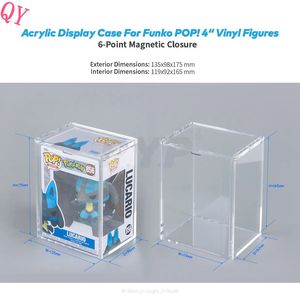 Q Y For Pop Acrylic Display Case 4\" Vinyl Figure Compatible Stylish Display Rack - Product Image 5