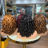 Peluca de Cabello Humano Vietnamita, Cabello Humano de Alta Calidad, Rizo Primavera SDD de 18 Pulgadas, Frontal 13x4, Densidad 250%