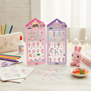 Set de Pegatinas de PVC Epoxi con Diseño de Conejito Esther, 1 de 2 Pegatinas Decorativas Kawaii Lindas y Duraderas para Niños, Regalo - Product Image 3