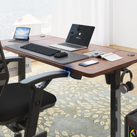 Bureau debout électrique ergonomique à hauteur réglable, cadre en métal noir, design moderne, 1200x600mm, pour usage domestique et professionnel
