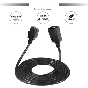 C19 to <strong>C20</strong> Plug <strong>Connector</strong> Ac Extension Lead Male to Female Iec C19 <strong>C20</strong> <strong>Power</strong> <strong>Cord</strong> - Product Image 3