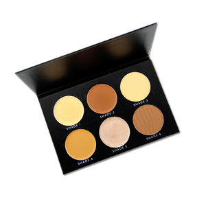 Palette Cosmetica Viso Minerale Naturale: <span class=keywords><strong>Contorno</strong></span> <span class=keywords><strong>Occhi</strong></span>, Sopracciglia, Blush, Correttore, Protezione Solare Impermeabile - 6 Colori in <span class=keywords><strong>Crema</strong></span> - Product Image 5