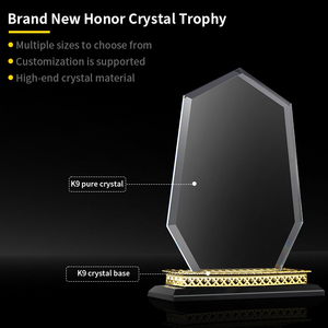 Buen precio Premios de agradecimiento a los empleados para compañeros de trabajo Trofeo de agradecimiento Placas de cristal de escritorio de oficina Trofeo de cristal transparente - Product Image 2