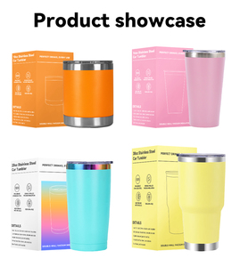 Zreggur 20Oz 30Oz Màu Tím Ánh Sáng Màu Đen Rõ Ràng Cách Nhiệt Thép Không Gỉ Xe <span class=keywords><strong>Flask</strong></span> <span class=keywords><strong>Thermos</strong></span> Bột Tráng Chân Không Dễ Thương Thiết Kế Nắp - Product Image 6