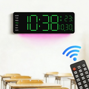 Reloj Electrónico Digital LED de Pared con Control Remoto, Modelo Club Home Room Panel Dementia, Extra Grande, para Decoración de Coche - Product Image 1