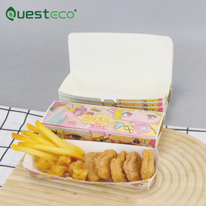 Caja de Papel <span class=keywords><strong>para</strong></span> Corn Dogs Coreanos al por Mayor, Envase Reutilizable <span class=keywords><strong>para</strong></span> Sushi, Cajas <span class=keywords><strong>para</strong></span> Hot Dogs, Caja <span class=keywords><strong>para</strong></span> Snacks con Impresión de Logotipo - Product Image 3